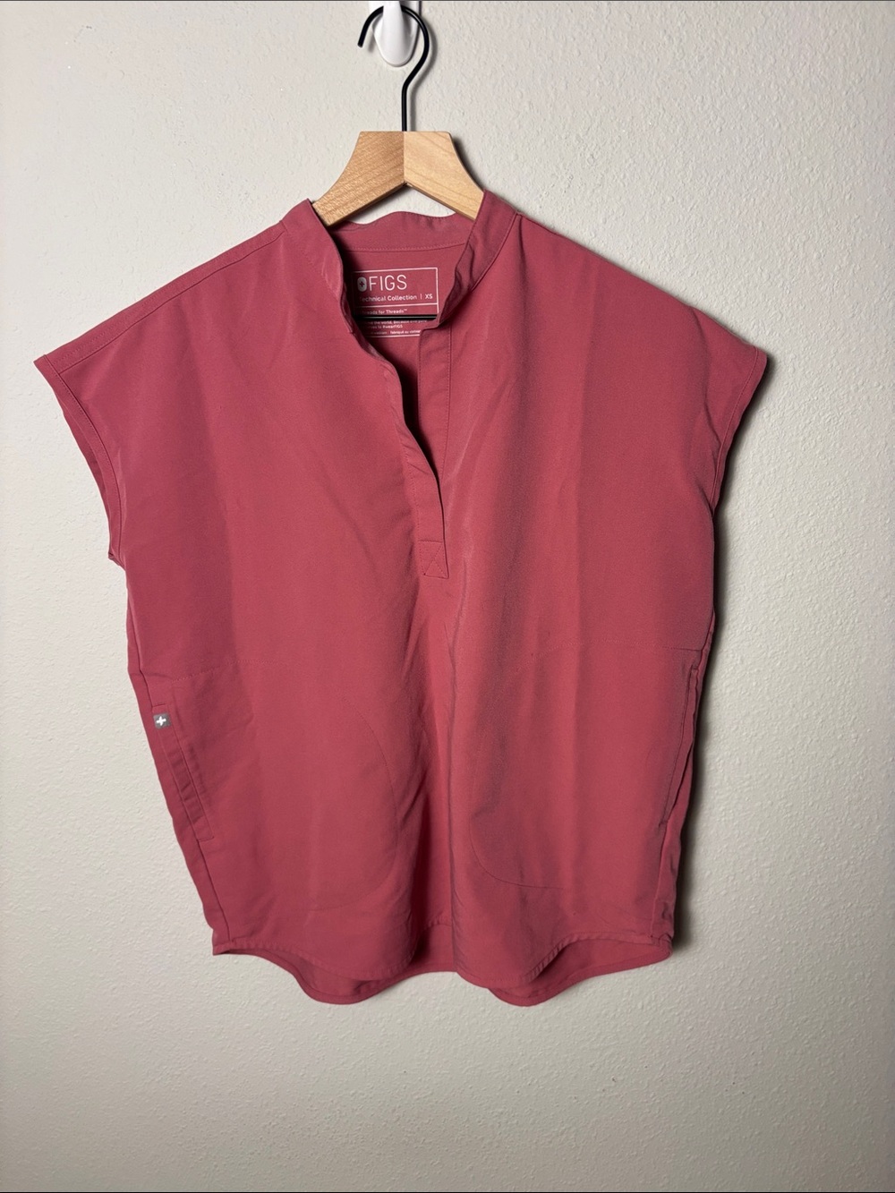 Figs Rafaela Scrub Top Pink Limited Edition Breast Cancer Collection